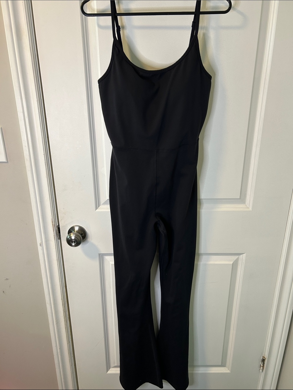 97. Yogalicious Black Sleeveless Jumpsuit with Adjustable Straps